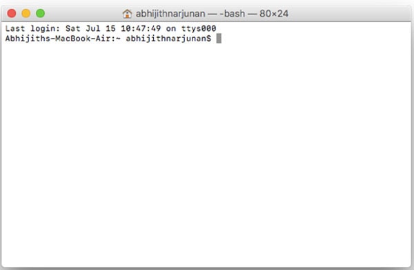 I-access ang Terminal sa Mac