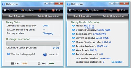 Cura della batteria