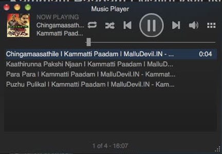 Mode Desktop Pemutar Musik Uap