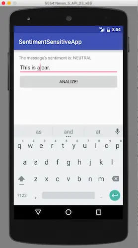API Watson de l'émulateur Android