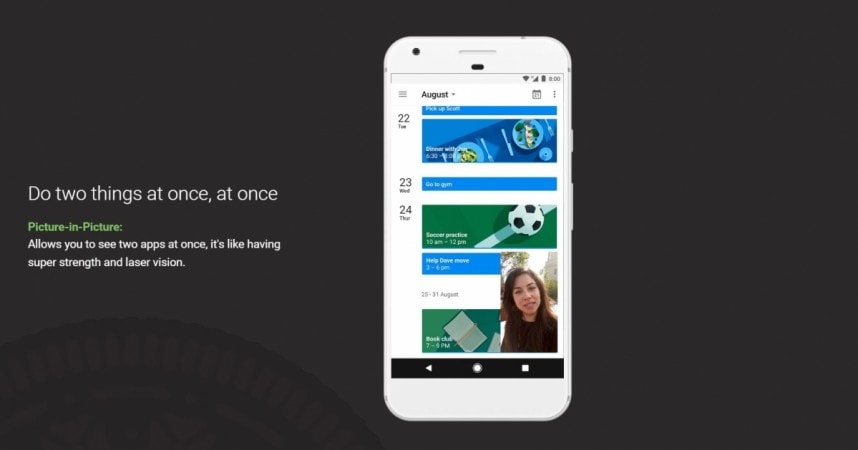 Android Oreo obraz w obrazie