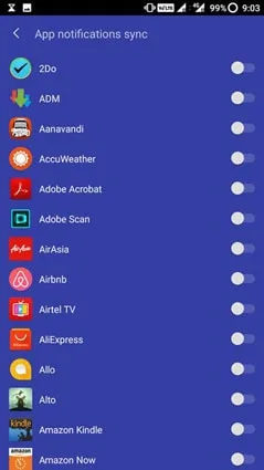 Cortana App Select