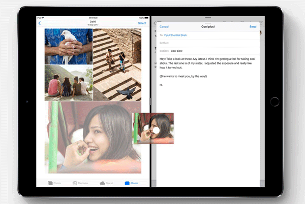 Перетаскивание iOS 11