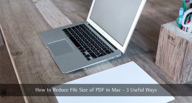 Riduci le dimensioni del file PDF Mac