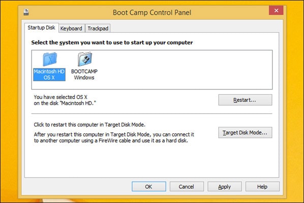Apple Boot Camp Control