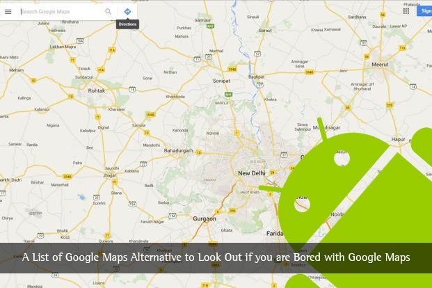 Alternatives à Google Maps