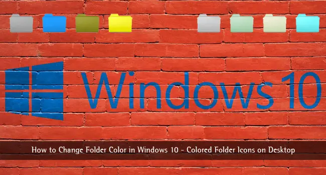 Come cambiare il colore della cartella in Windows 10