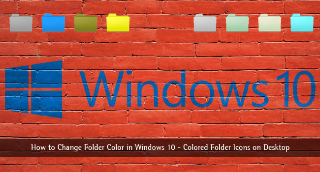 Come cambiare il colore della cartella in Windows 10