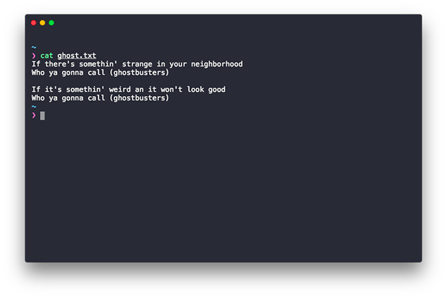 Commande Linux cat