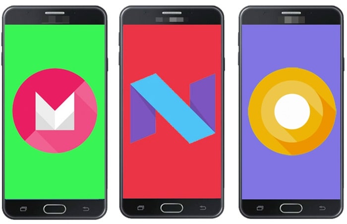 Android 6 versus Android 7 versus Android 8