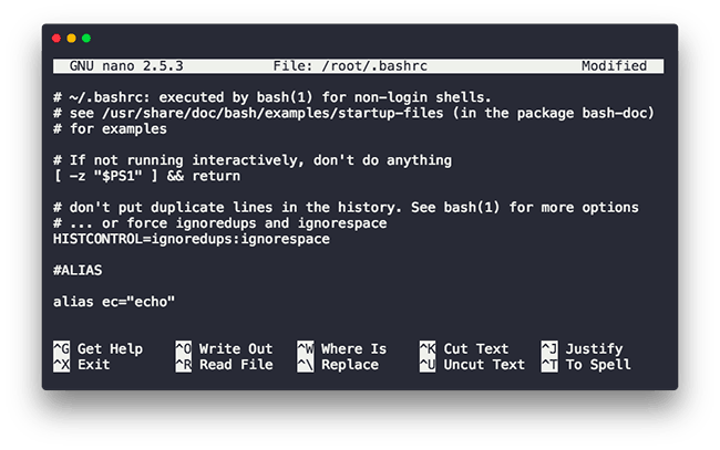 bashrc linux