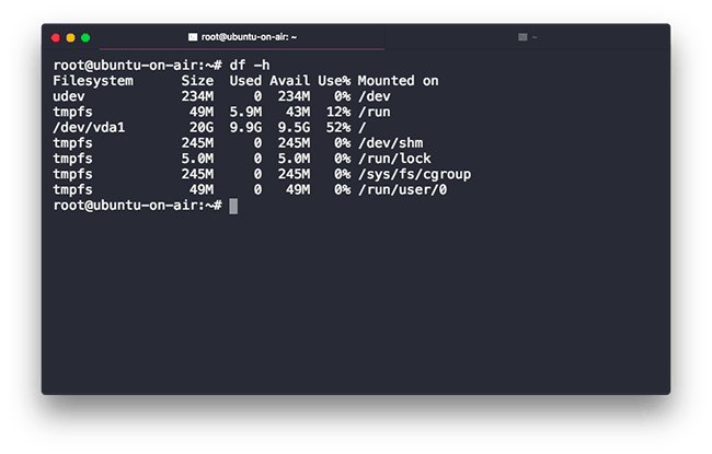 df Linux Command With Flag