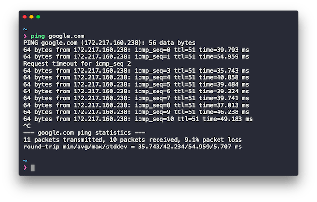 ping Perintah Linux