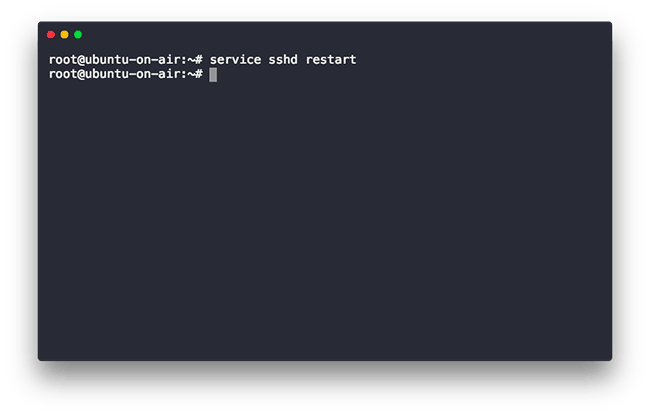 service restart Linux Command