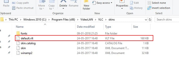 Перевірте наявність файлу VLT