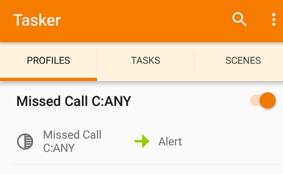 Missed Call Alert