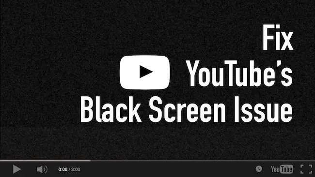 Como resolver efetivamente o problema da tela preta do YouTube