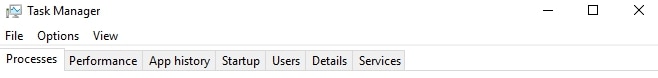 Task Manager Processen