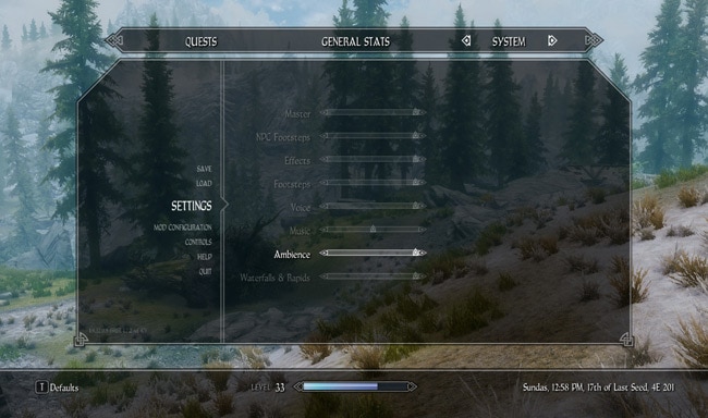 オーディオオーバーホールSkyrimMod