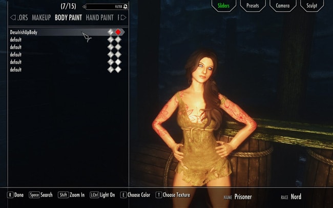 Menu Balap Skyrim Mod