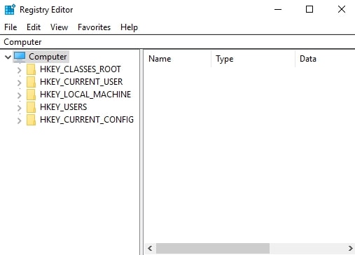 Registry Value Windows 10