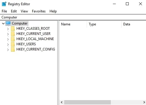 Registry Value Windows 10