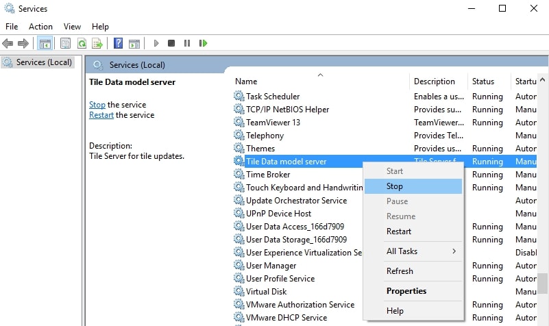 Tile Data Model Server