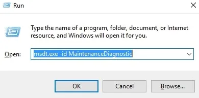 Maintenance Diagnostic Command