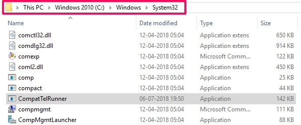 CompatTelRunner у папці System32