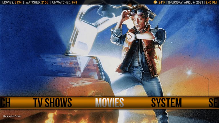 Aeon Nox: SiLVO Kodi skin home screen
