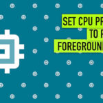 Stel CPU-prioriteit in om voorgrond-apps te verkiezen in Windows 10