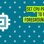 Set CPU Priority to Prefer Foreground Apps in Windows 10