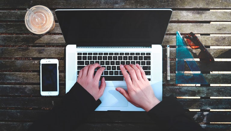 Man Using Laptop