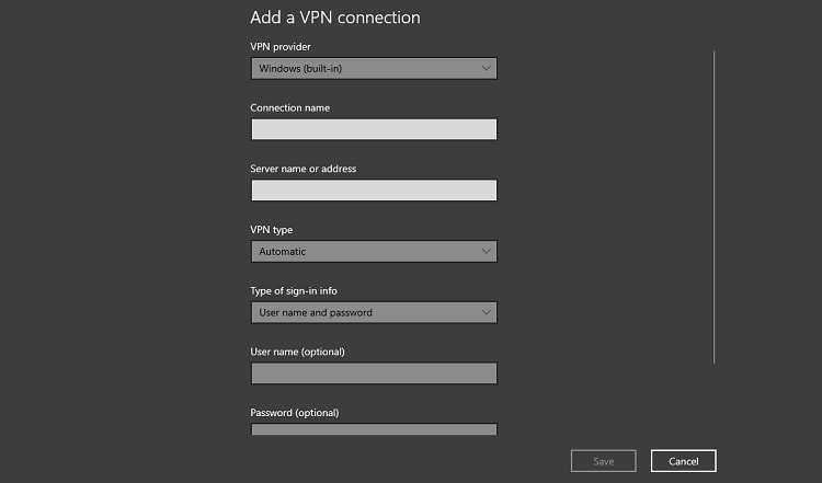 Clinet VPN do Windows 10