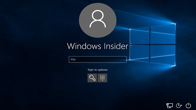 Windows 10 inloggning