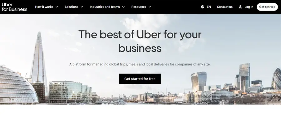 Uber para hacer negocios