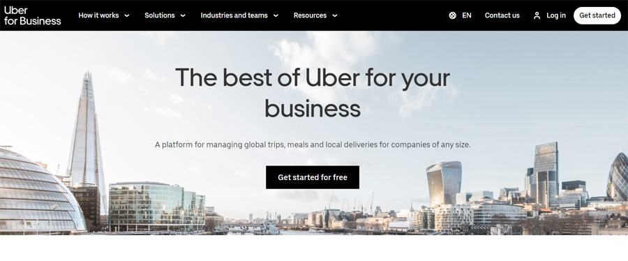 Uber pour les entreprises