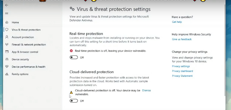 Désactivez votre logiciel antivirus et pare-feu.