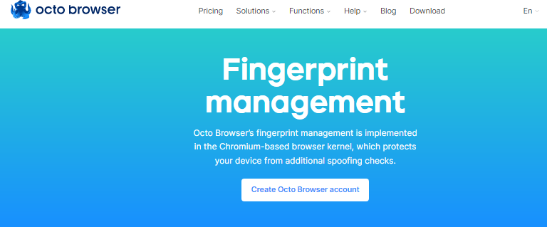 Fingerprint Management Fingerprint Management