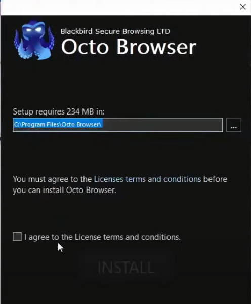 Installa il browser Octo