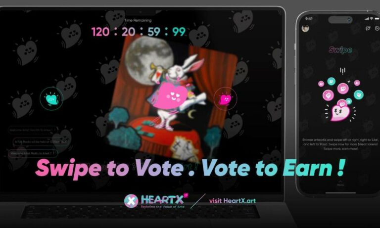 HeartX onthult Token Airdrop-game "Vote-to-Earn" om de lancering van het platform op te warmen