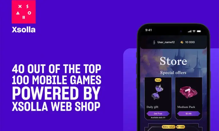 Xsolla Powers Web Shop lancia 40 dei 100 migliori giochi per dispositivi mobili