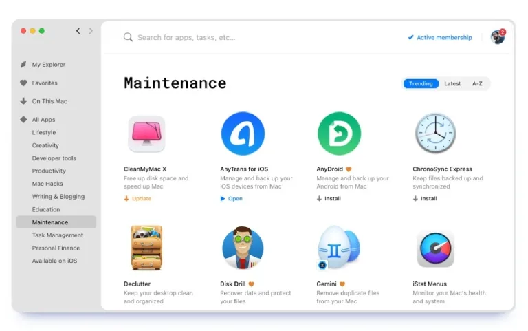 Setapp Maintenance