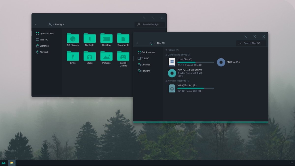 Matte dark theme for Windows 10 Matte dark theme for Windows 10 by KDr3w