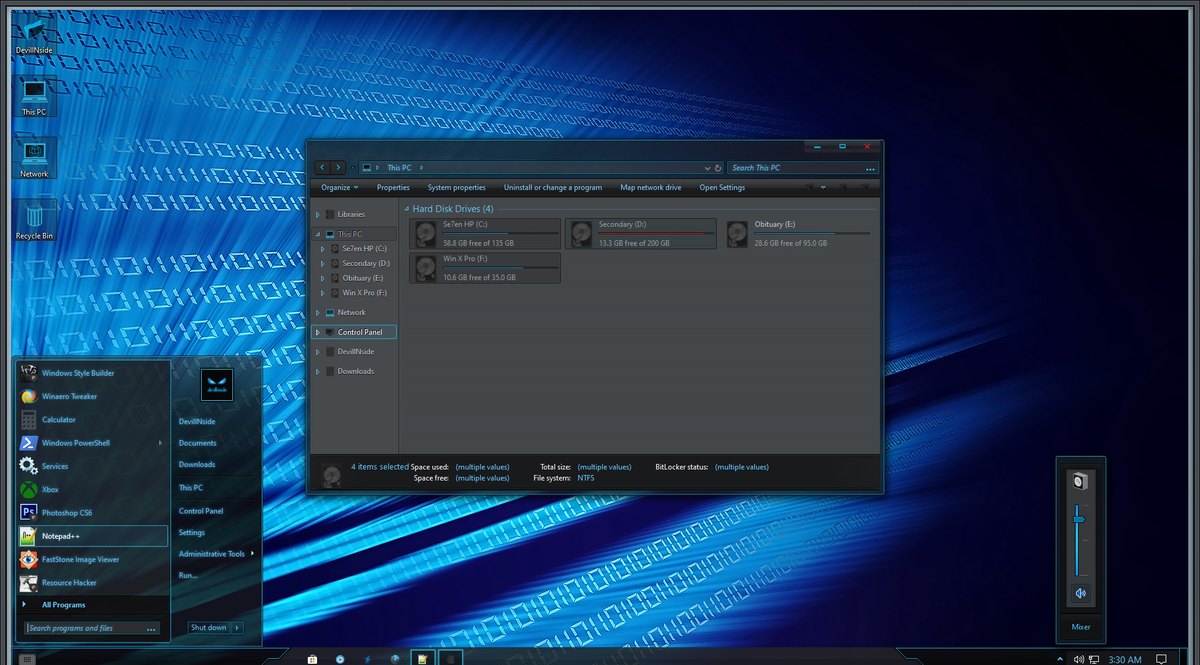 Templaero Revamped dark theme for Windows 10 Templaero Revamped dark theme for Windows 10 by devillnside