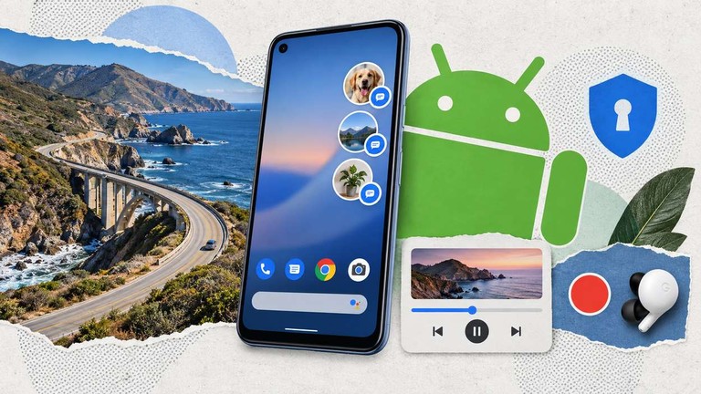 Android 11 (2020) with chat bubbles
