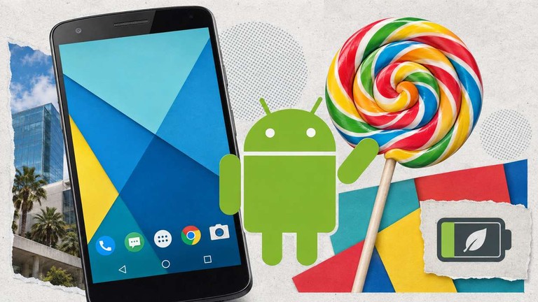 Android 5.0 Lollipop (2014) with Material Design